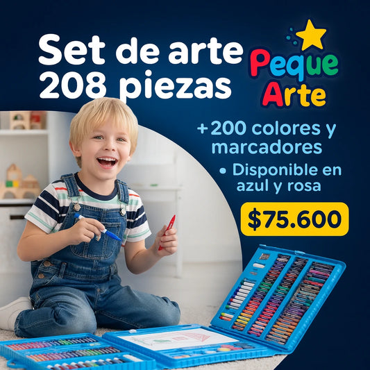 SET DE ARTE PARA NIÑOS PEQUEARTE AZUL